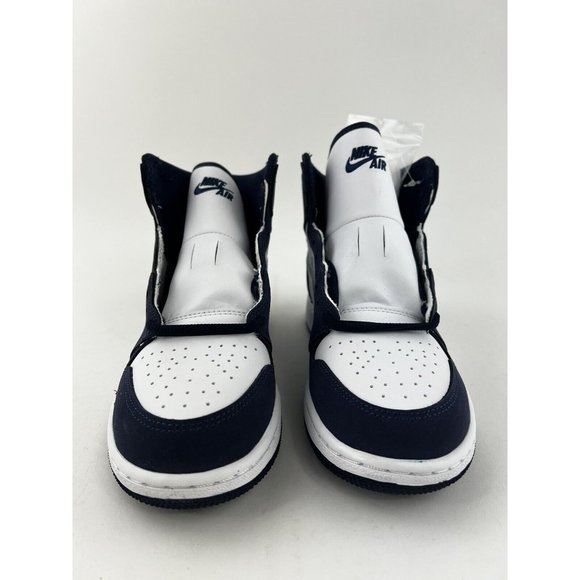 Nike Air Jordan 1 Retro High CO.JP Midnight Navy Youth Size 3.5Y Sneakers Silver - Picture 5 of 12